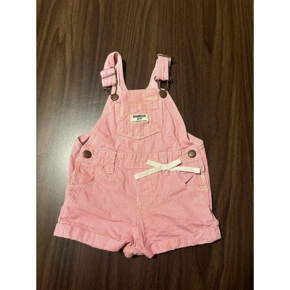 Oshkosh Overalls Size 12 Months 100% Cotton